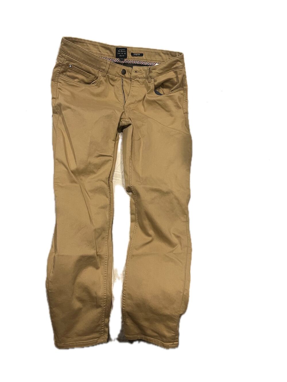 Ben Sherman Slim Stretch Beige Chinos 34x32